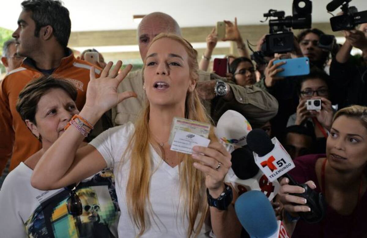 Lilian Tintori, esposa de Leopoldo López. EFE