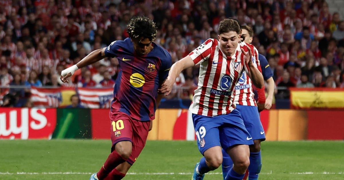 Video: Watch the goals from the match between Atlético de Madrid and Barcelona in the Champions League