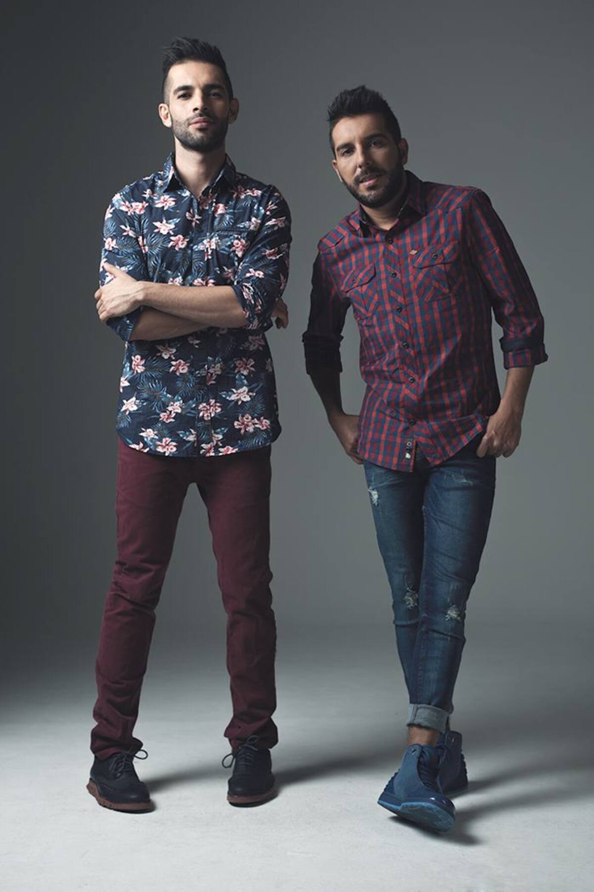 En la Foto Juanito y Lucho, integrantes de Alkilados cortesía