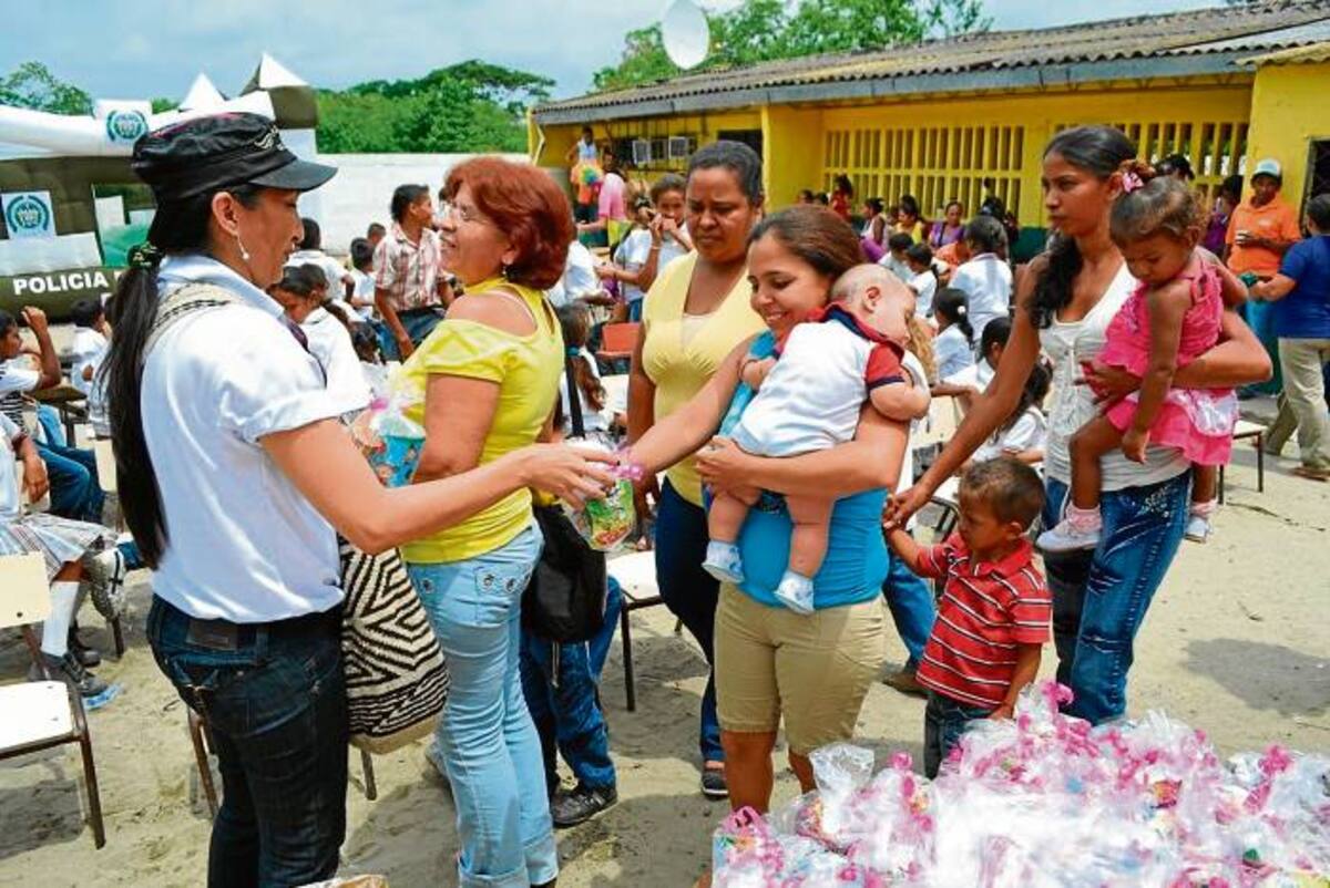 CORTESÍA Los niños y niñas del corregimiento de Naranjal, fueron los primeros en disfrutar de la celebración del Día del Niño.