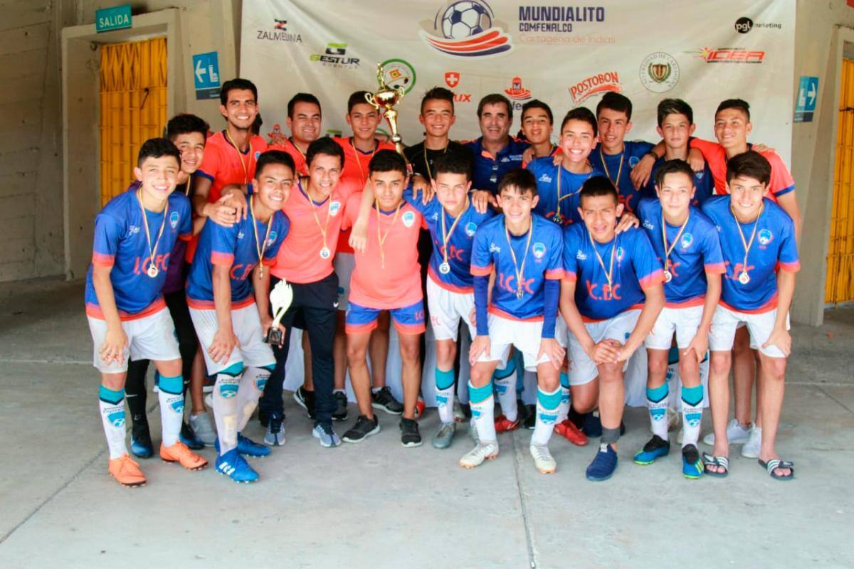 Instituto Capital de Bogotá, campeón del sub-15. Mundialito Comfenalco Cartagena 2018. //Cortesía.