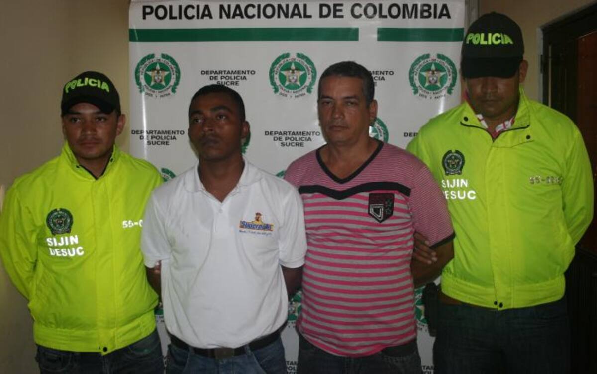 Hayfer José De Hoyos Silgado y Osney Antonio Hernández Cantero, capturados. CORTESÍA