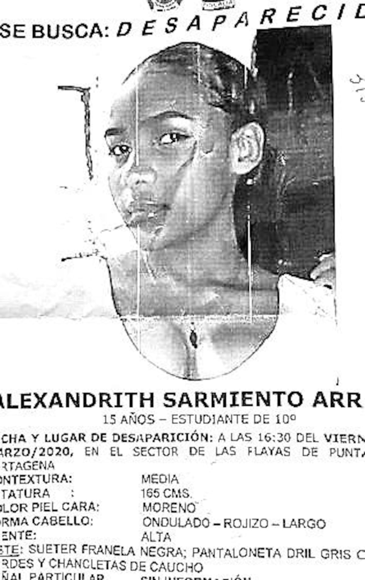 La adolescente fue vista por última vez el viernes de la semana pasada.