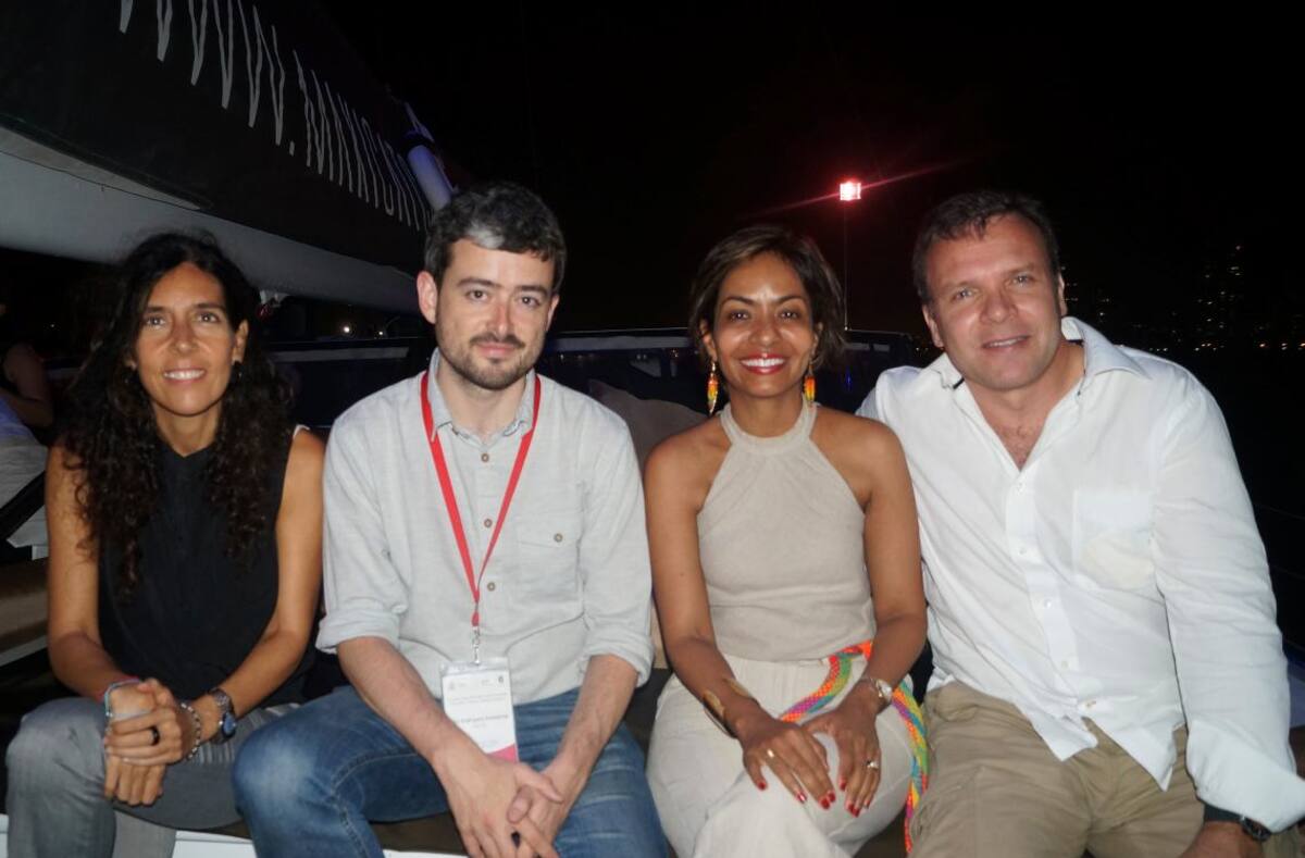 Mercedes Flórez Gómez, Xian Rodríguez, Zully Salazar y Juan Pablo Rosales.