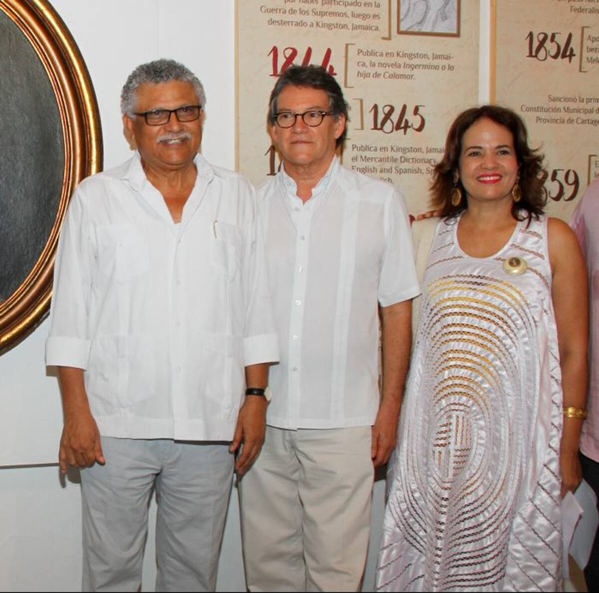 Alfonso Múnera, Gustavo Bell y Judith Pinedo. MARUJA PARRA