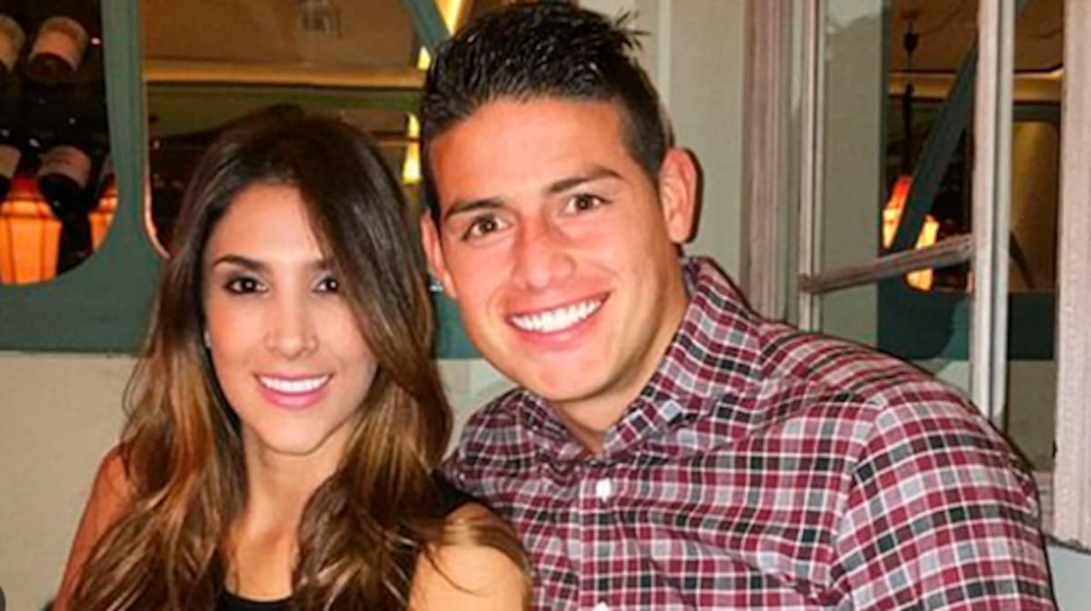 Daniela Ospina y James Rodríguez. // Foto: Internet.