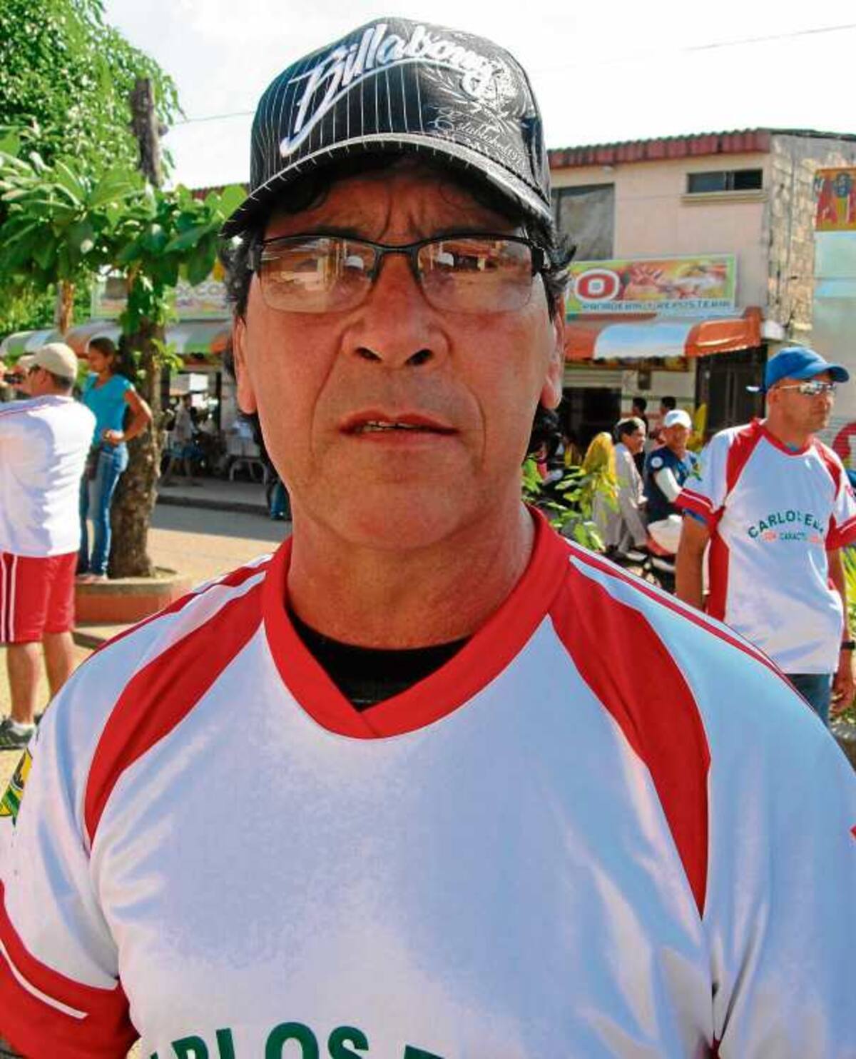 Wilson Tous, jugador del equipo Excolonias que ha participado en las 34 versiones del evento deportivo.