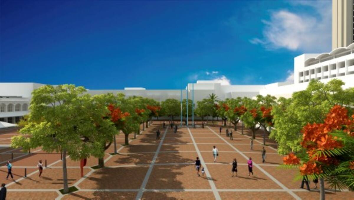 Esta imagen digitalizada muestra cómo se verá la Plazoleta Telecom cuando terminen los trabajos a finales de este año. CORTESÍA ALCALDIA DE CARTAGENA