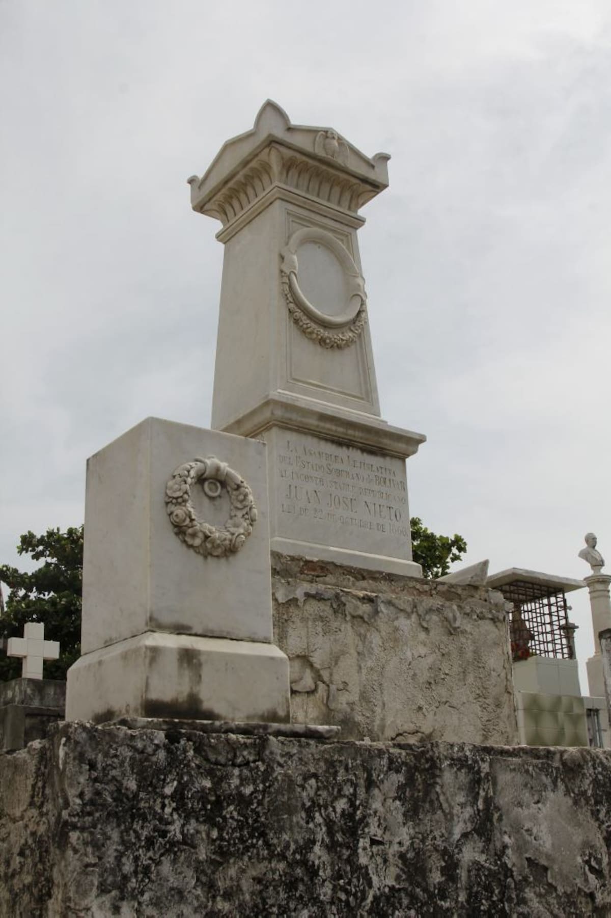 Mausoleo de Nieto Gil en el Cementerio de Manga. KALLINE GIRALDO-EL UNIVERSAL