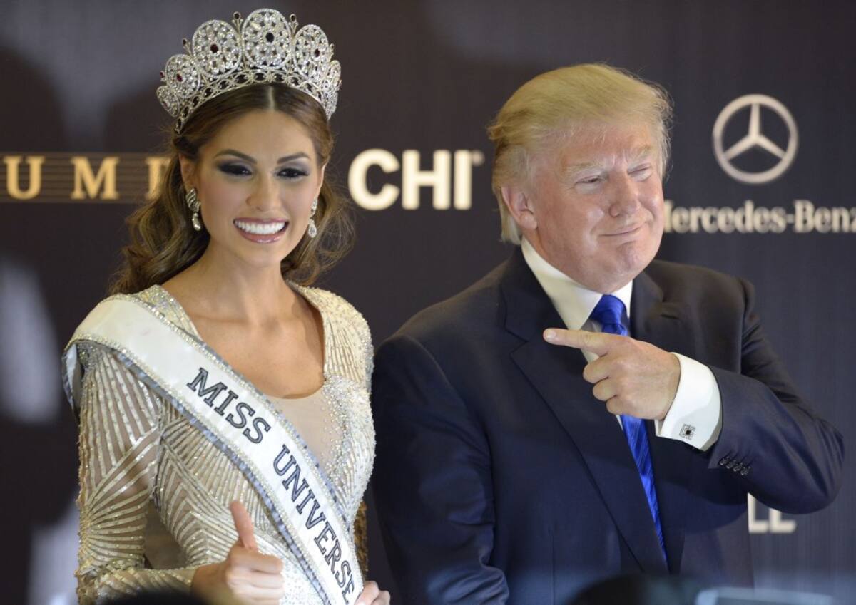 Gabriela Isler y Donald Trump. AFP ALEXANDER NEMENOV