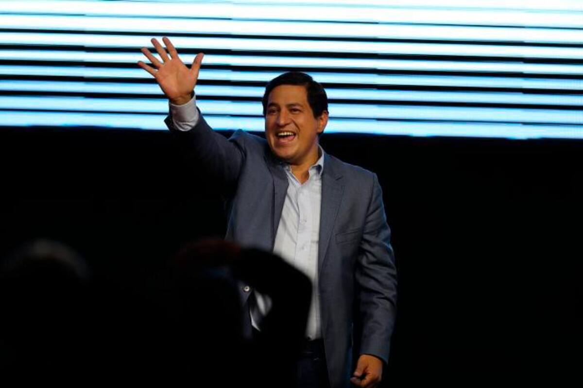 Arauz encabeza el recuento de votos en Ecuador, con el 43,69 % del escrutinio
