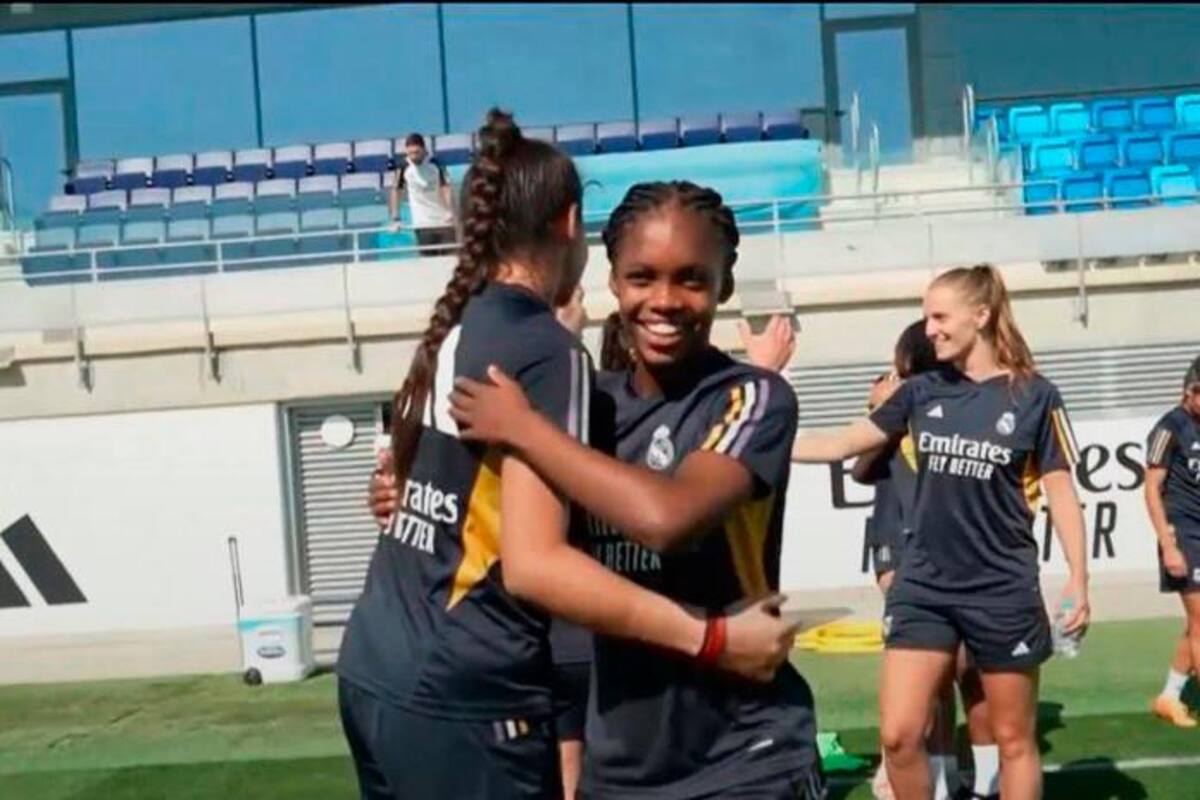 Linda Caicedo vuelve a entrenar con el Madrid tras el Mundial