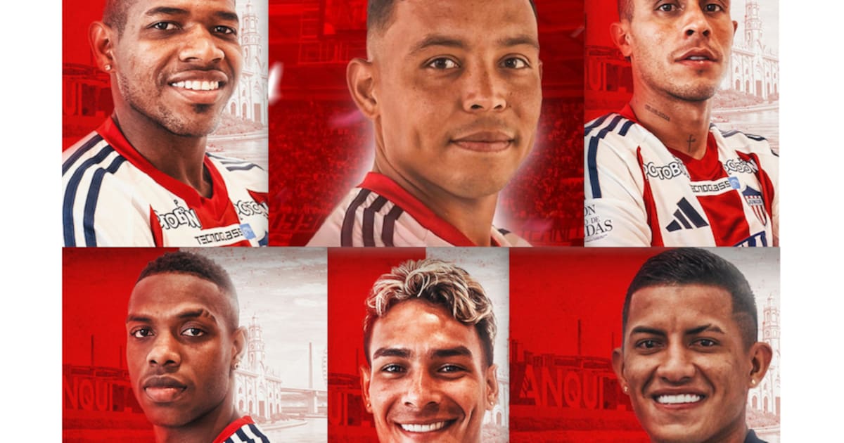 Muriel, Barrios, Ríos, Pestaña,Pérez y Sarmiento están convocados por Junior