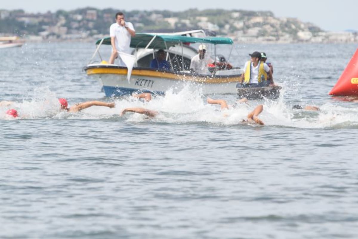 Nacional de Aguas Abiertas en Cartagena. AROLDO MESTRE/EL UNIVERSAL