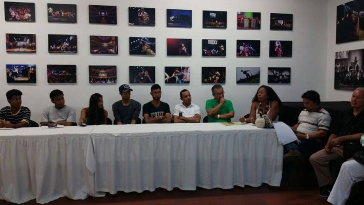 La convocatoria para participar en el Salón de Arte de Bolívar fue realizada en presencia de artistas y periodistas. Erica Otero- El Universal