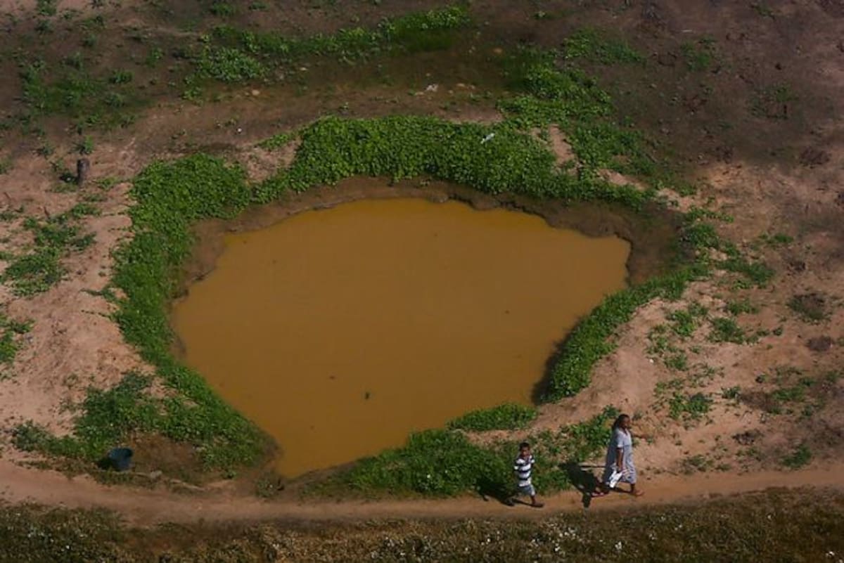Las fuentes de agua en el departamento son cada vez menores. COLPRENSA