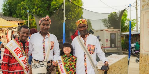 Reyes Momos del Carnaval 2027 celebraron la diversidad cultural en San Basilio de Palenque