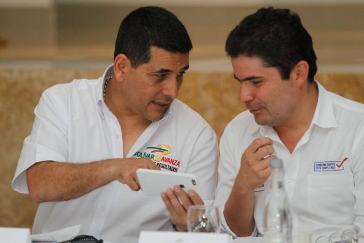 El gobernador de Bolívar, Dumek Turbay Paz, y el ministro de Vivienda, Luis Felipe Henao, dieron anuncios importantes para Bolívar. Julio Castaño/ El Universal