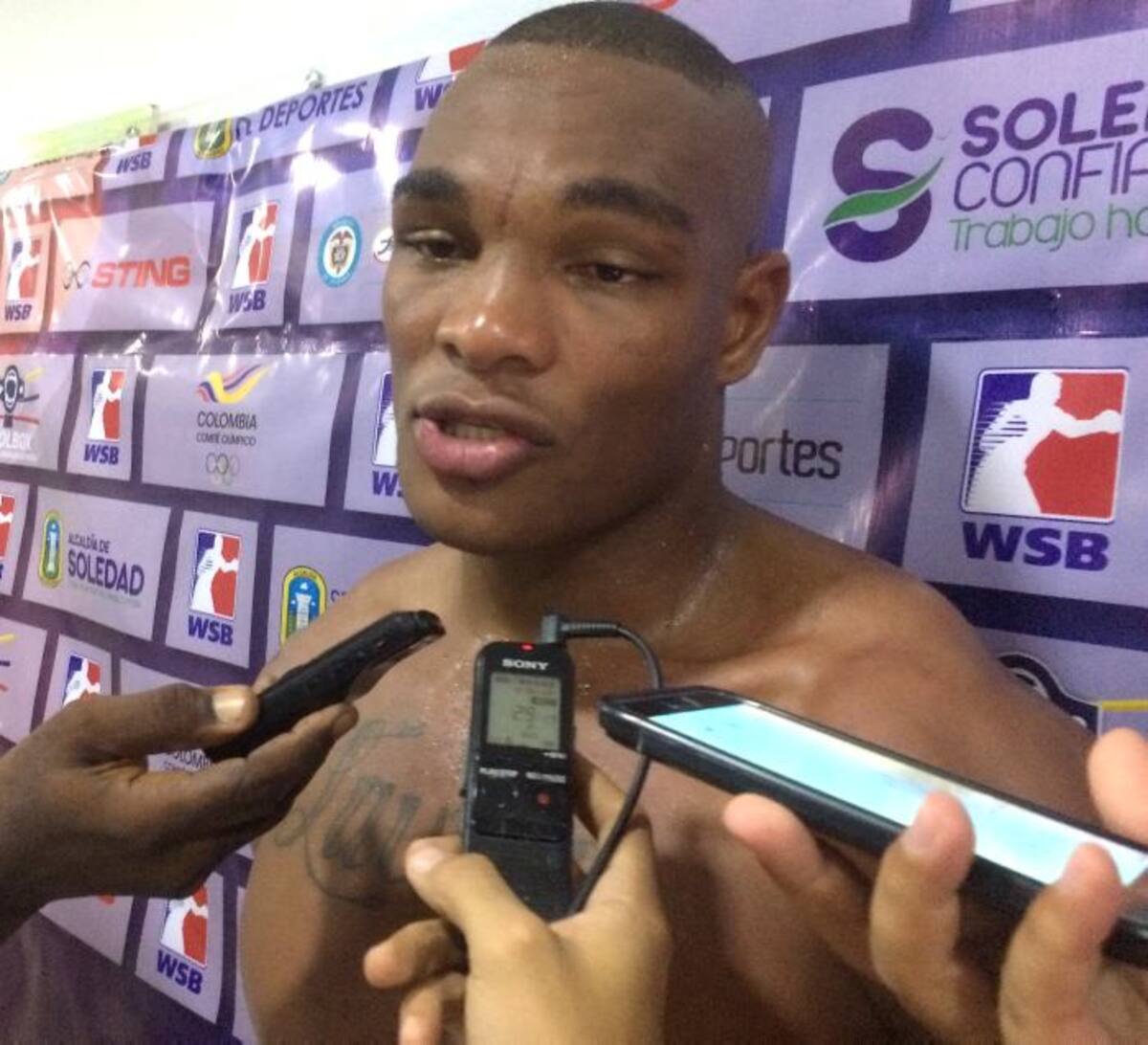 Cristian Camilo Salcedo, peleador colombiano. CORTESÍA.