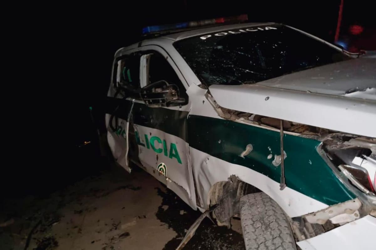 Atentado a patrulla en Nariño deja cinco policías heridos