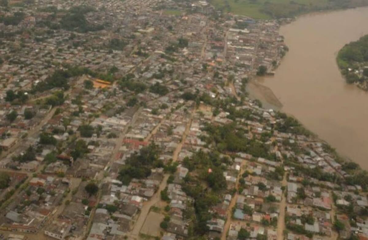 Vista aérea de Caucasia. Gobernación de Antioquia