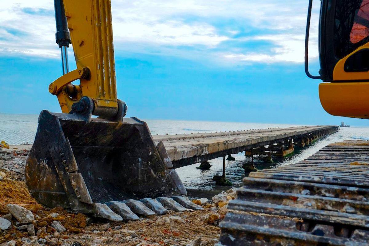 Muelle en construcción. //Cortesía.