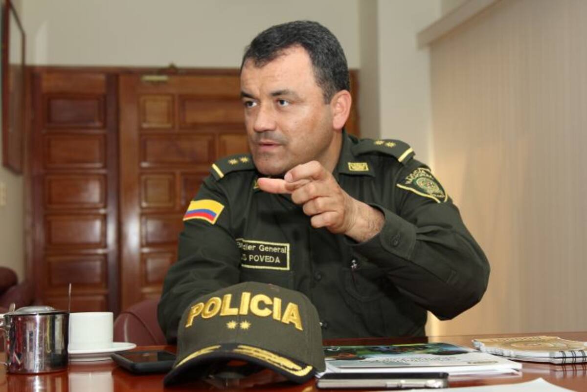 General Luis Humberto Poveda Zapata, comandante de la Policía Metropolitana de Cartagena. //Kailline Giraldo Bejarano.