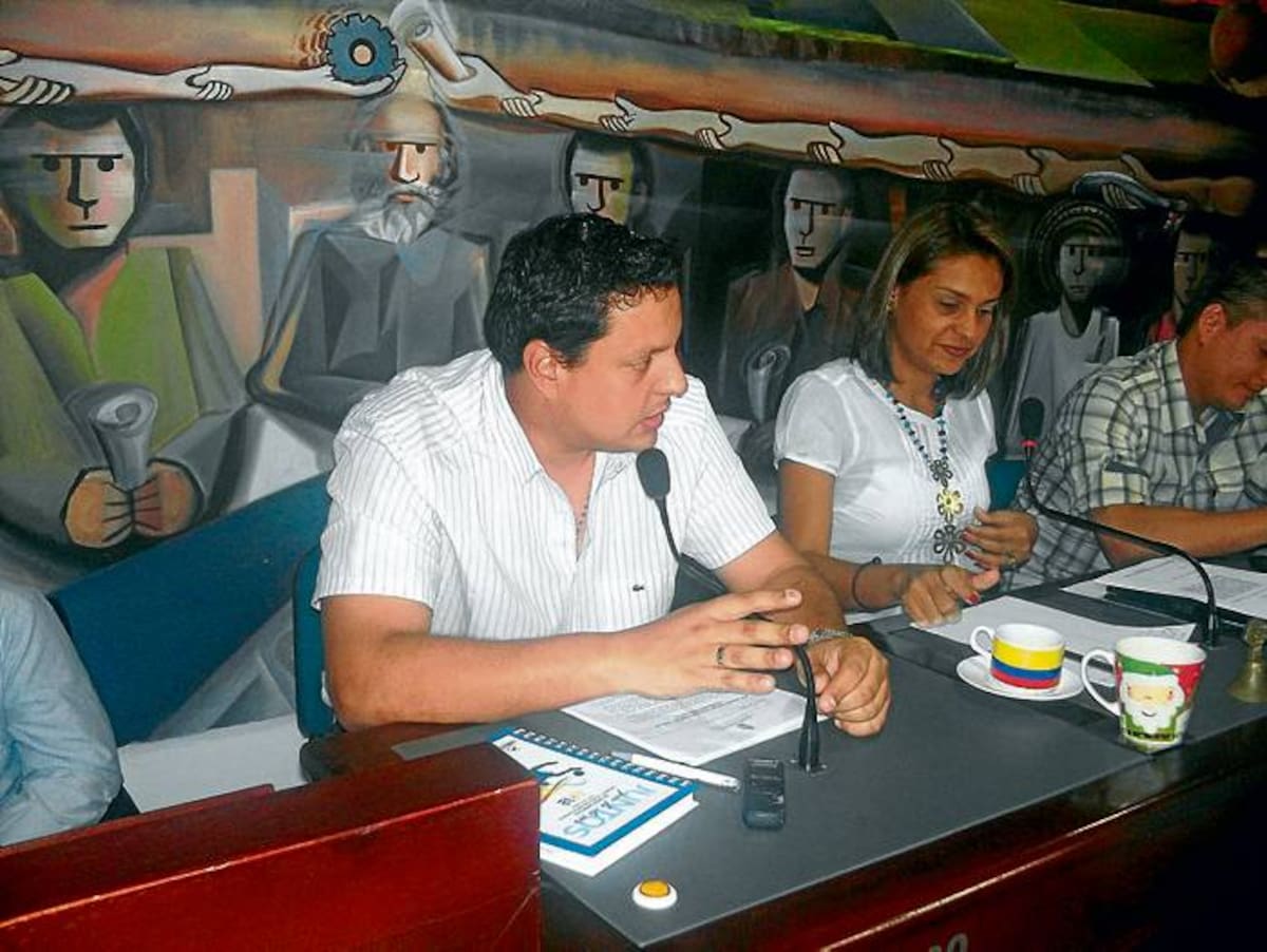 Jaime vergara Kerguelén, coordinador del Comité del Área de Deportes de Montería, durante su intervención ante el Concejo.
