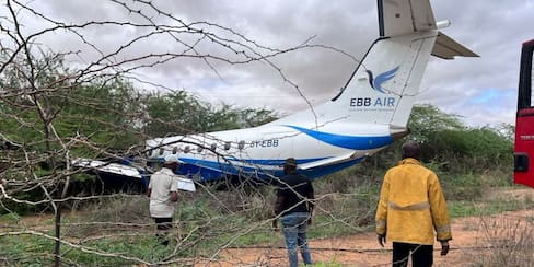 Milagro en Kenia: avión con 36 personas se estrella y no deja víctimas mortales