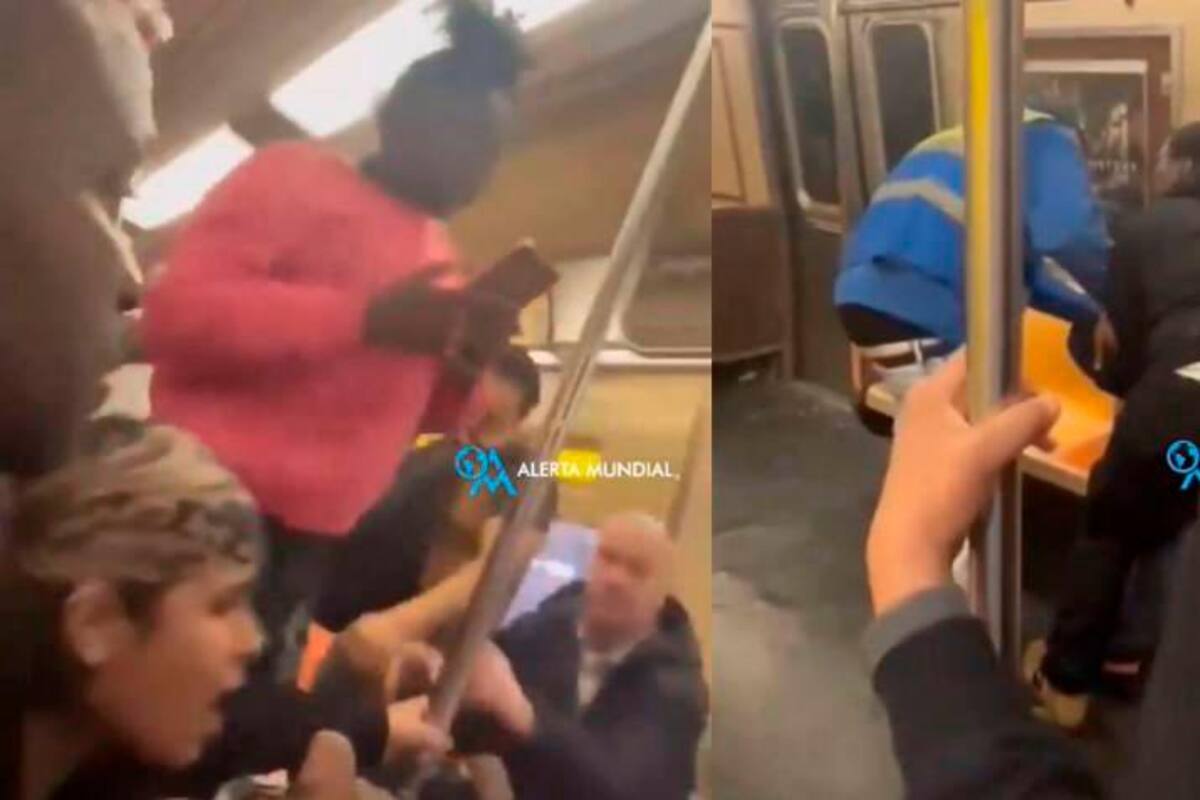 Video: hombres inician una balacera dentro del metro de Nueva York