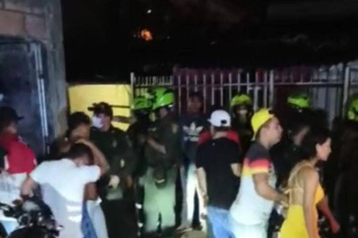 Desmantelan fiesta con 80 personas en Montería