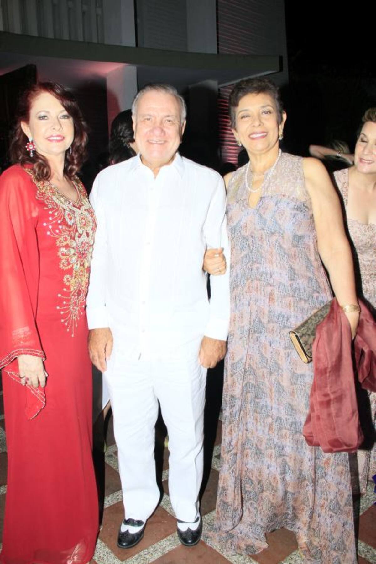 Chica Morales, Manuel Domingo Rojas y Piedad Román de Rojas.