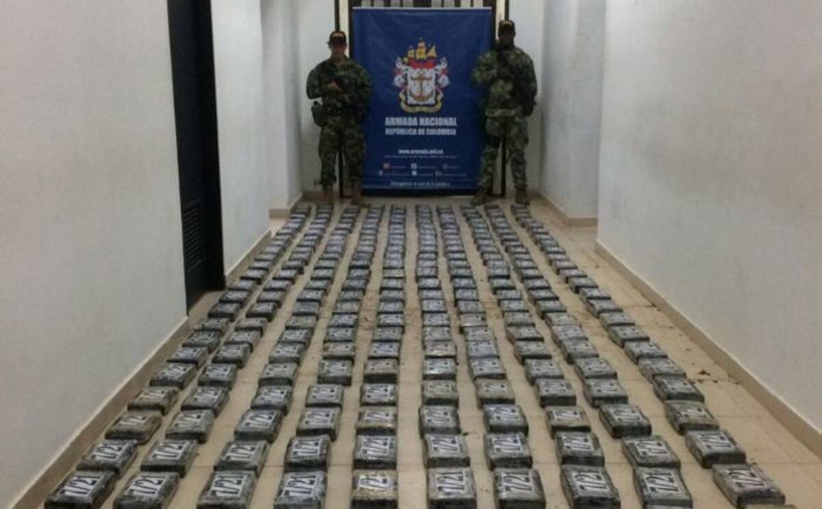 La droga incautada en Córdoba está avaluada en ocho millones de dólares. EL UNIVERSAL