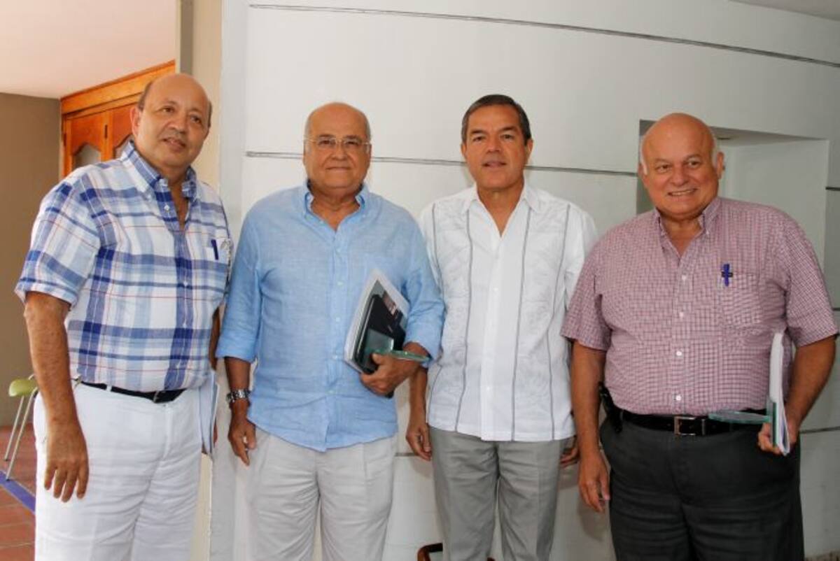 Antonio Araújo, Luis Fernando Benedetti, Jairo Vélez y Camilo Caviedes. MARUJA PARRA