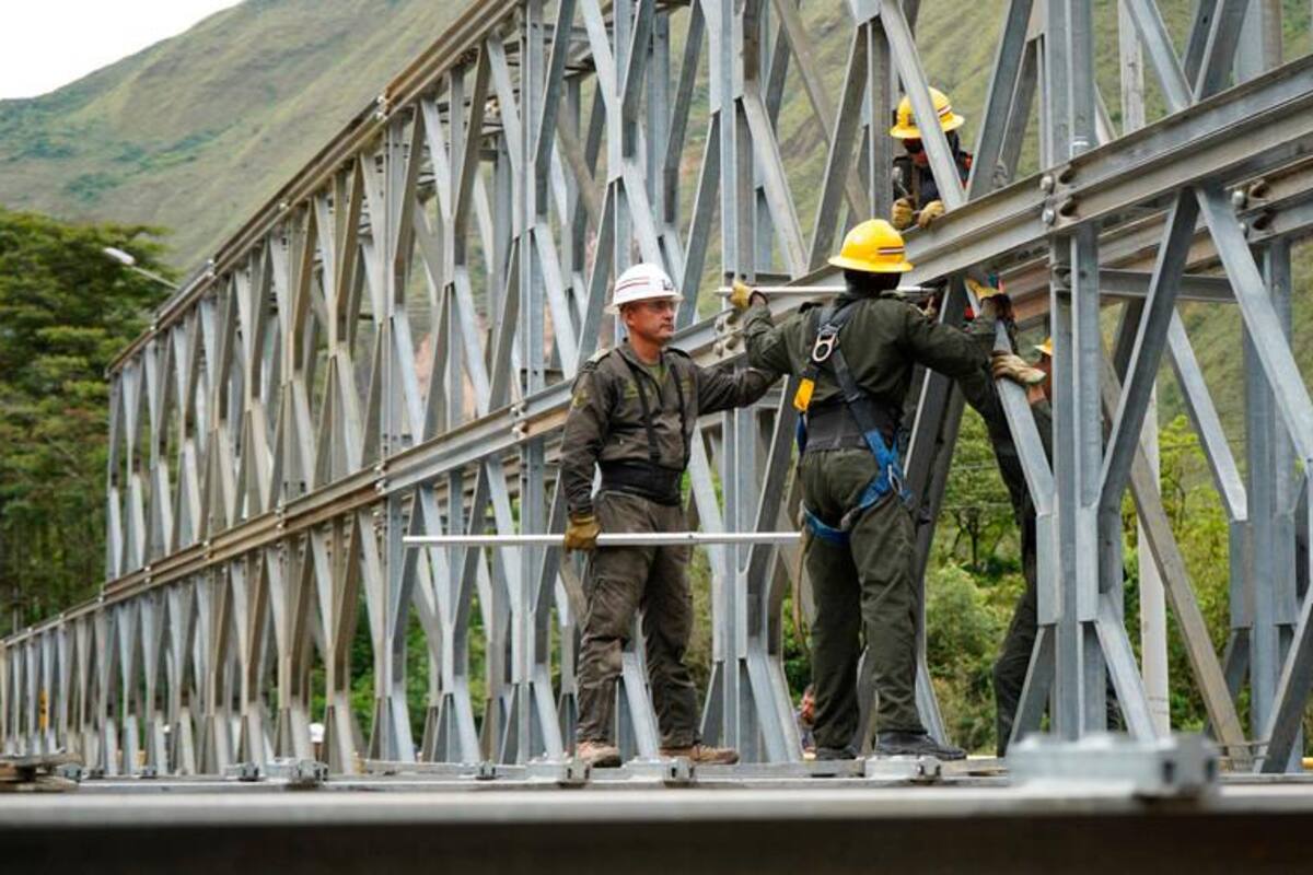Ingenieros Militares del Ejército Nacional instalarán puentes