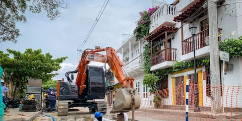 La tecnología que usó Acuacar para renovar el alcantarillado en una zona del Centro Histórico
