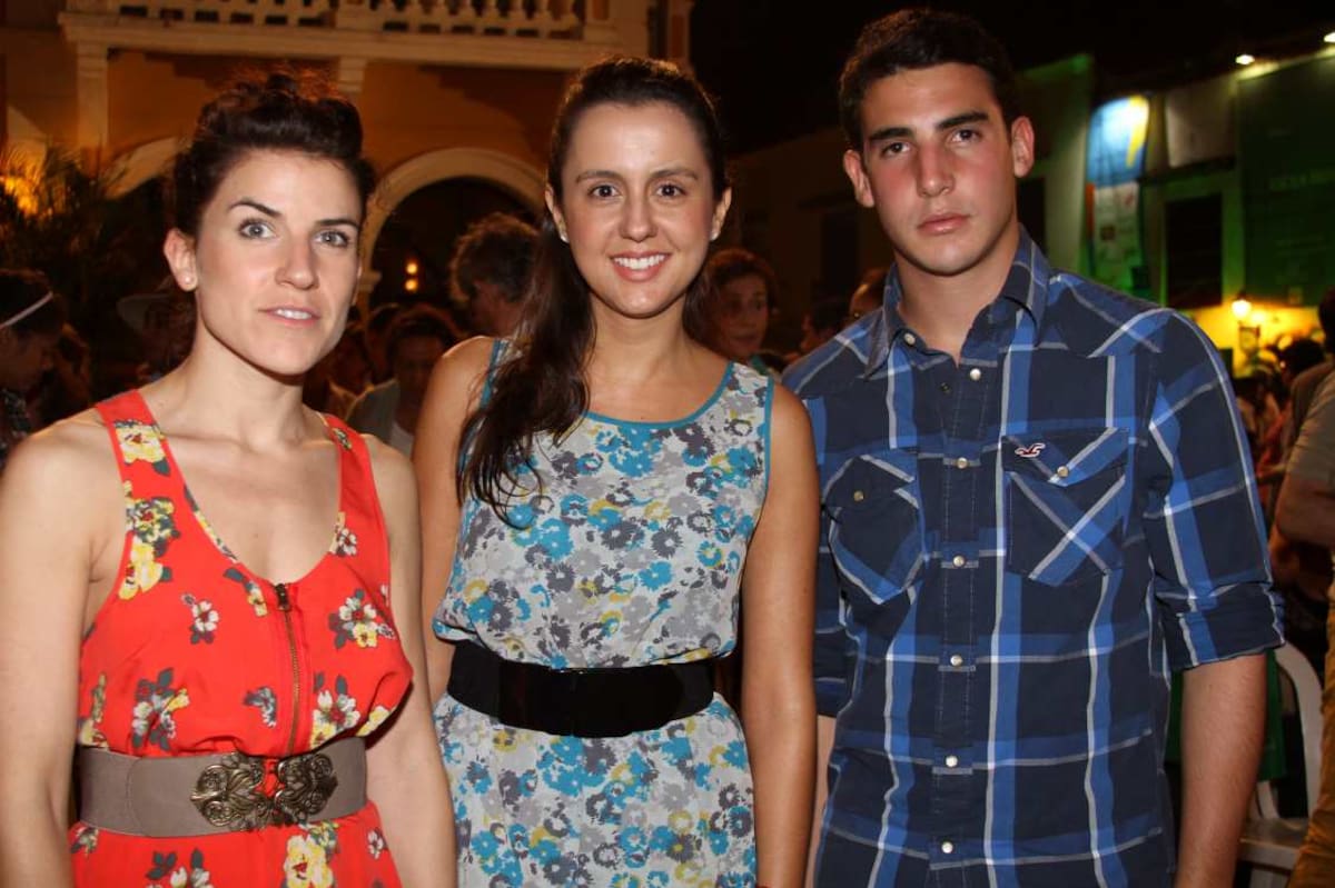 Carolina Vieira, Catalina Isaza y Miguel Vieira.