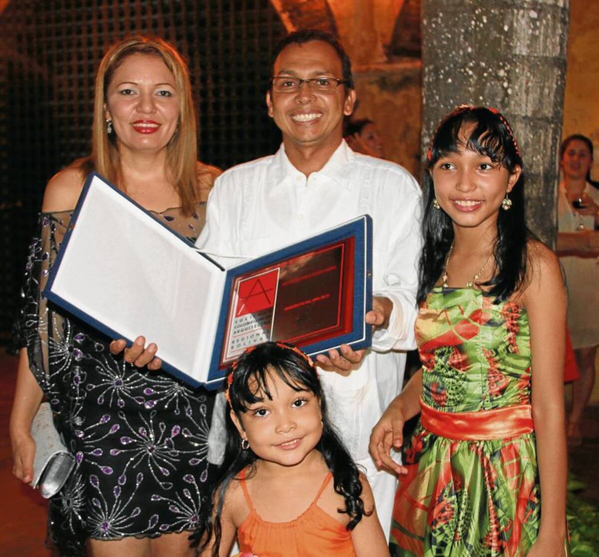 Martha Rodríguez, Víctor Turizo, Luisa Fernanda y Valerie Turizo Rodríguez. fotos Zenia Valdelamar/El Universal/