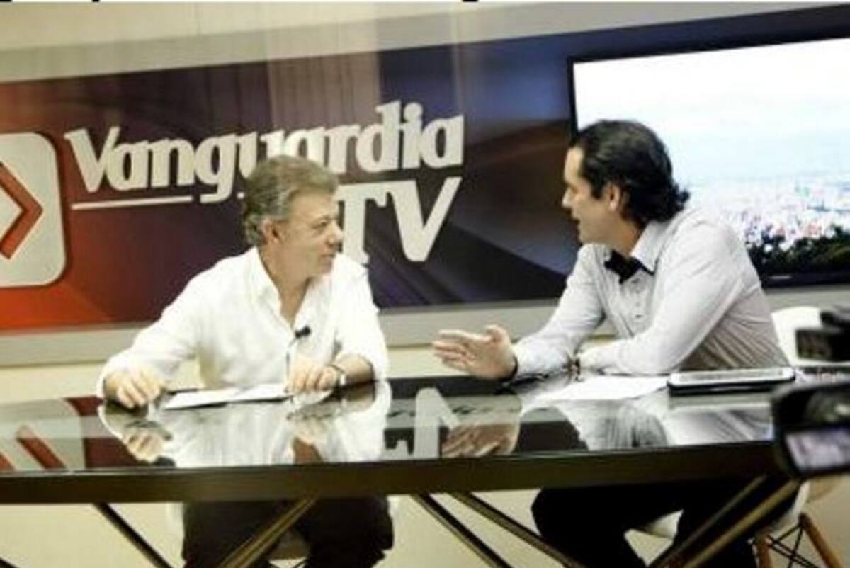 Entrevista con el presidente Juan Manuel Santos. VANGUARDIA LIBERAL