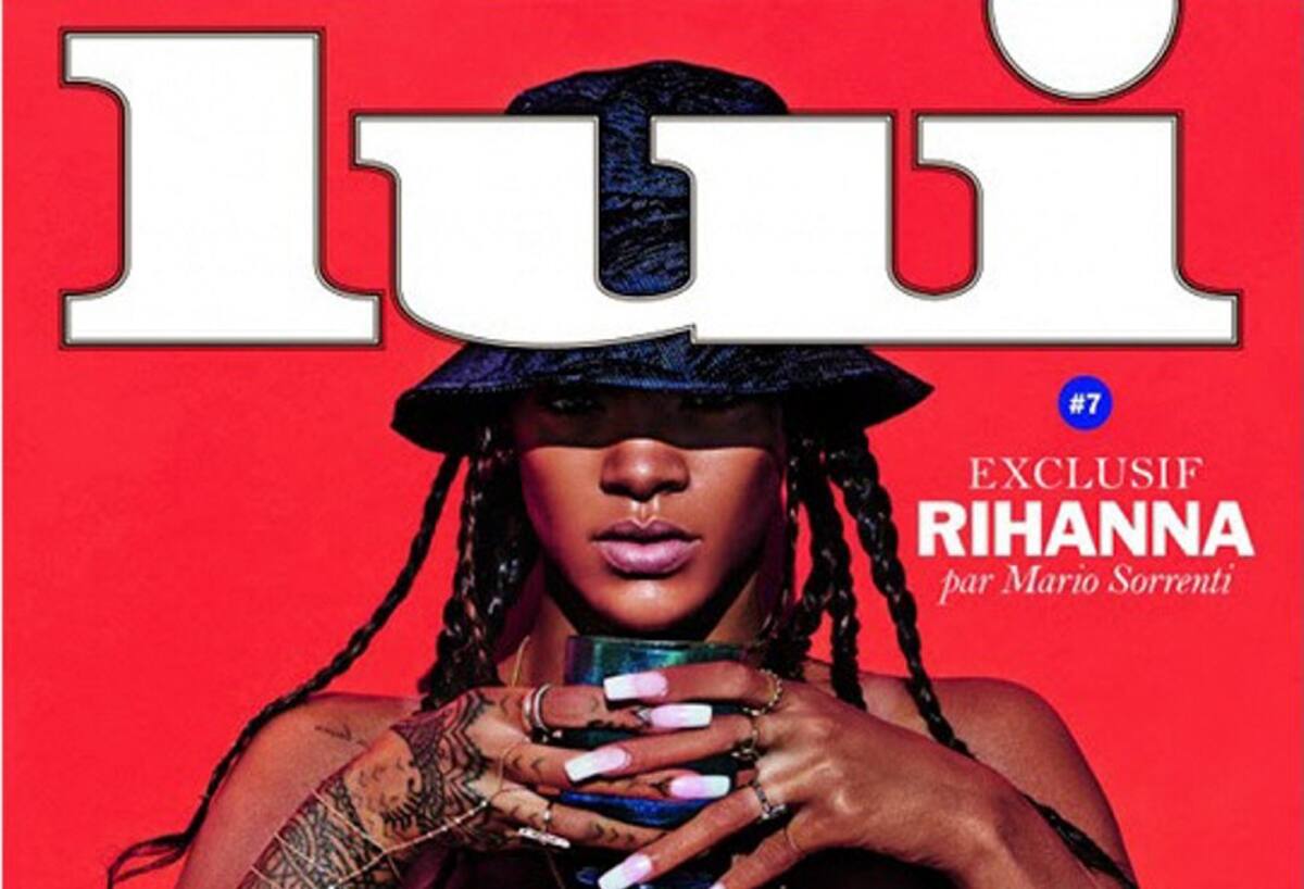 Esta fue la portada de 'Lui' para la que posó Rihanna. ARCHIVO