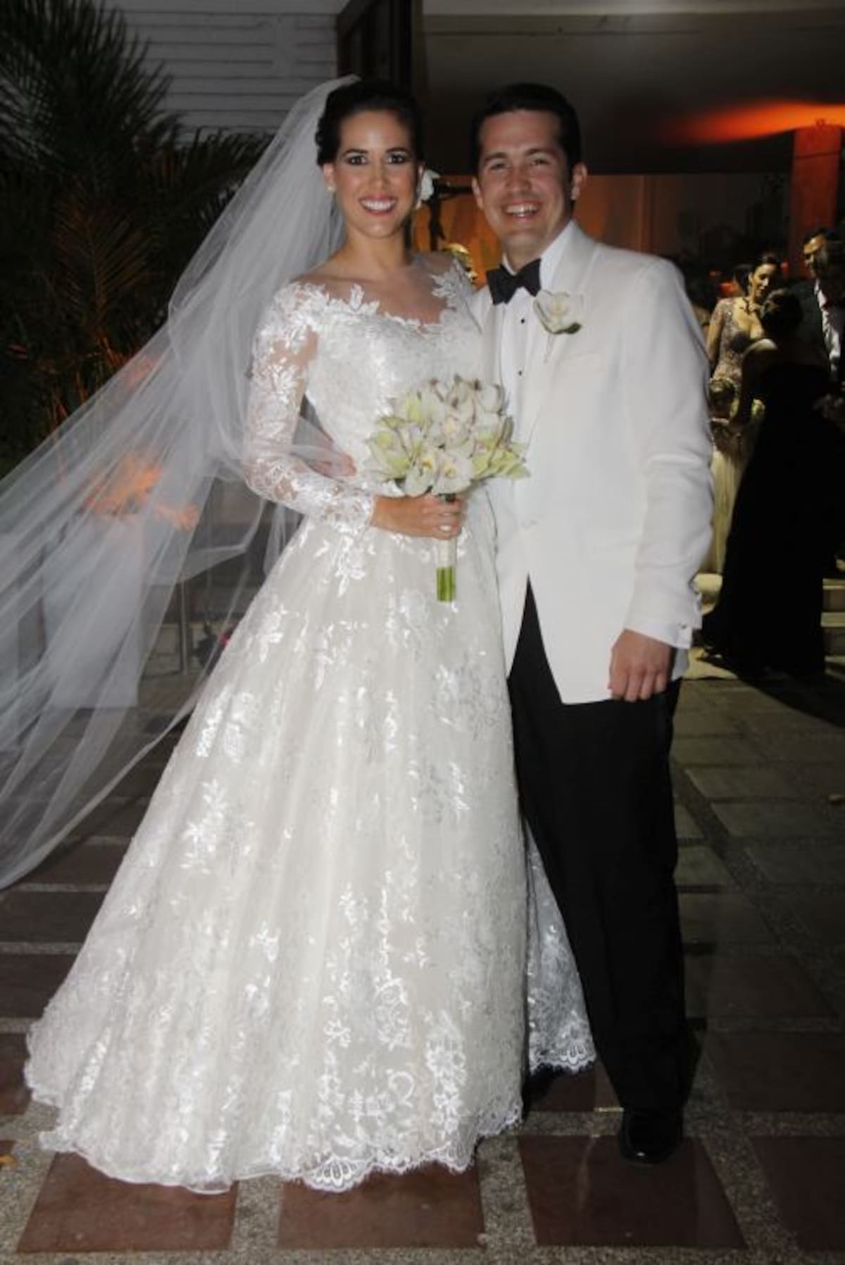 Los recién casados, Ana Milena Villadiego Gómez y Alfonso Piñeres Bustillo.