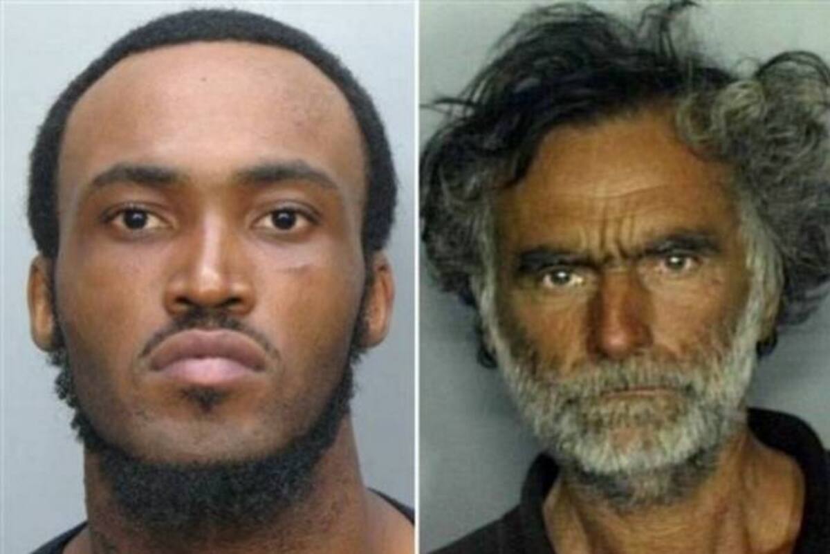 Rudy Eugene (izquierda), fue abatido por la policía de MIami cuando se comía el rostro de Ronal Poppo (derecha), quien se encuentra en estado crítico en el hospital. ARCHIVO