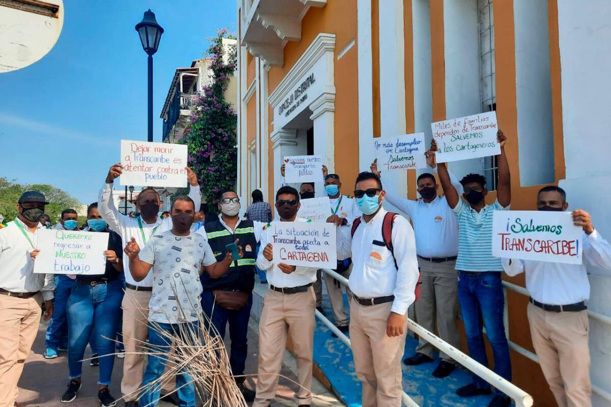 ¡Salvemos Transcaribe!: trabajadores piden auxilio por crisis financiera