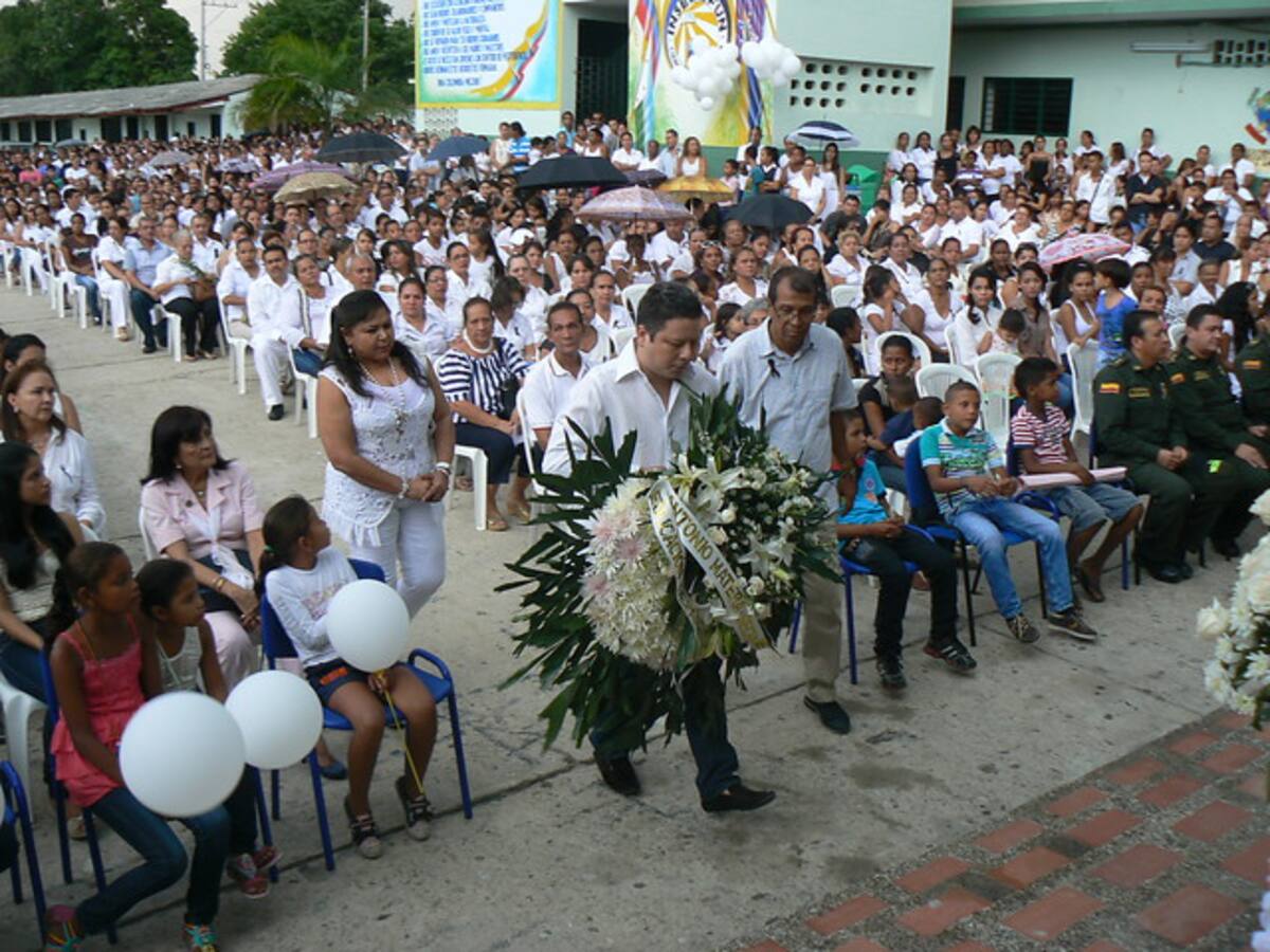 Marcha de solidaridad en Santa Marta. COLPRENSA