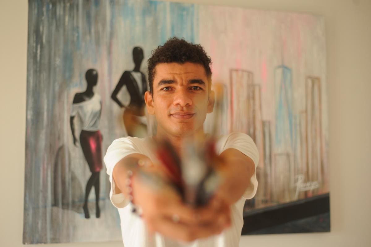 El pintor se encuentra en Cartagena, preparando una exposición para el próximo 18 de junio.