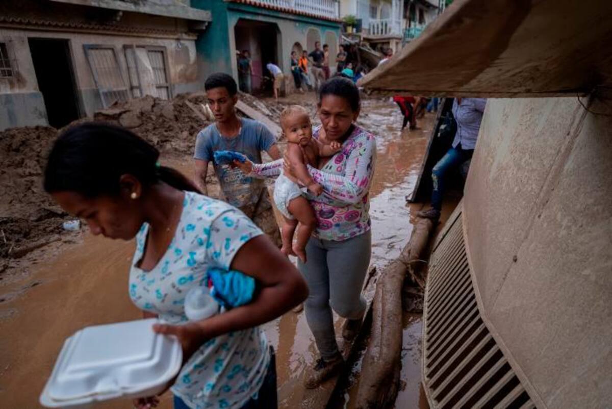 La lluvia acabó en tragedia en Las Tejerías, zona de catástrofe en Venezuela. //EFE.