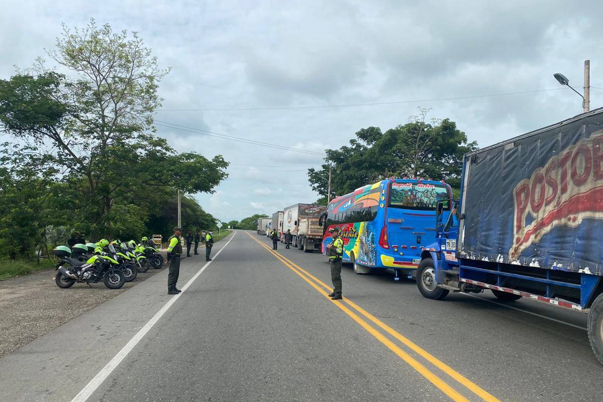 Policía está vigilante en las carreteras del Atlántico
