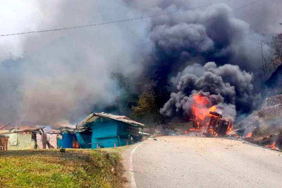 Explosión de camión de gas deja un muerto y 14 heridos