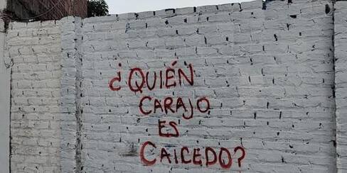 “¿Quién carajo es Caicedo?”: multarán a autores del grafiti viral en Cartagena