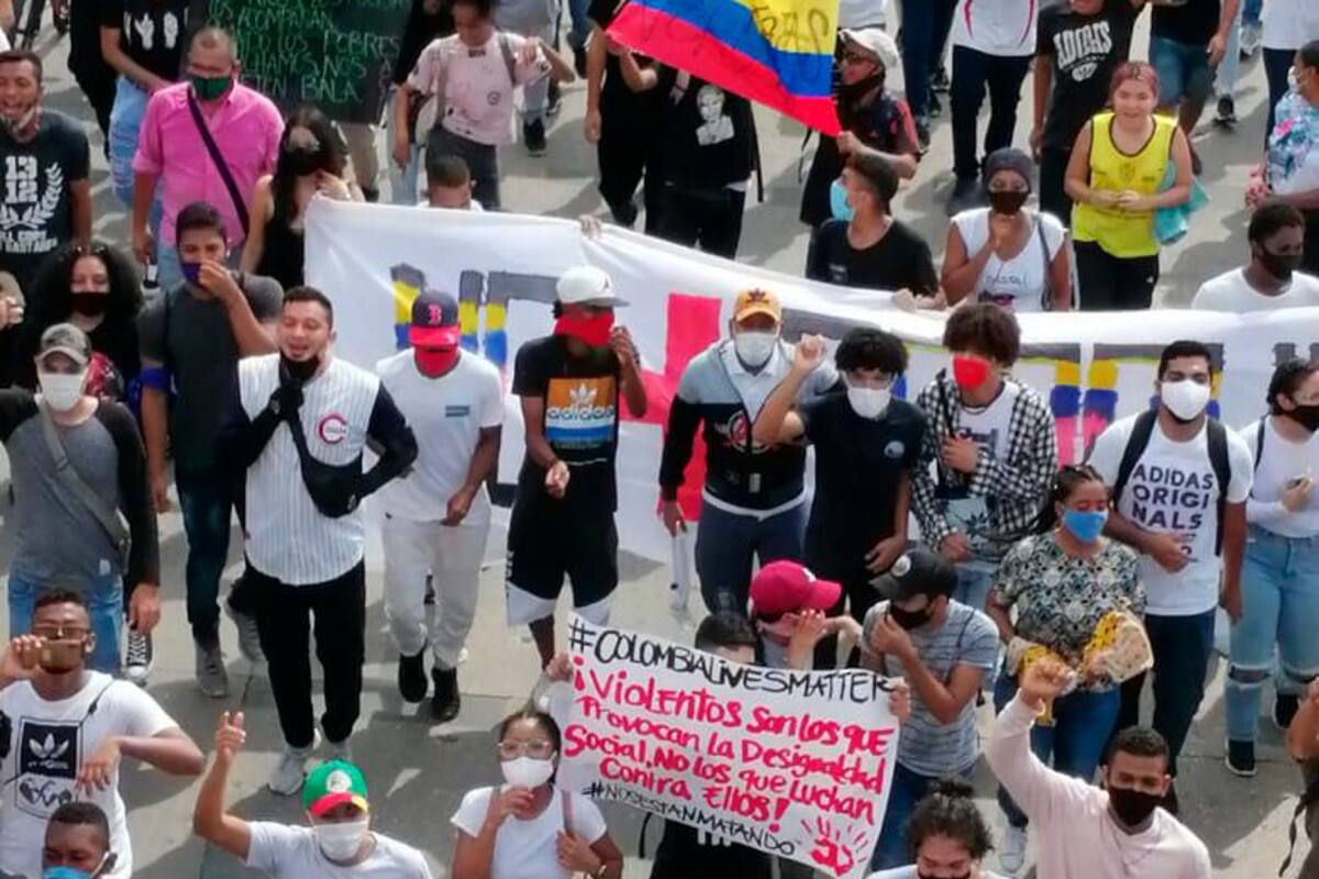 Cartageneros se movilizan en contra de los abusos policiales